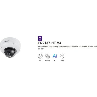 Vivotek FD9187-HT-V3 (7-22MM)