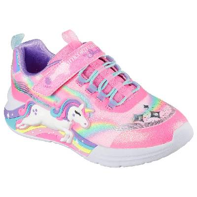 Маратонки Skechers Unicorn Chaser trainers - Pink (Pink Sparkle Mesh / Multi Trim)