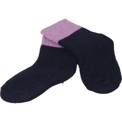 Детски вълнени чорапи в тъмносиньо