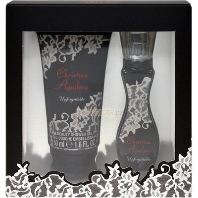 Christina Aguilera Unforgettable EDP 15 ml + sprchový gél 50 ml darčeková sada