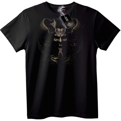 NOONEBRAND Тениска Рогат демон - 2XL, Black