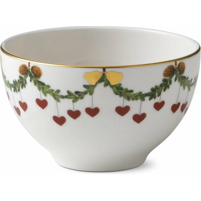 Royal Copenhagen Vánoční porcelánová miska Star Fluted Christmas porcelán bílá 300 ml