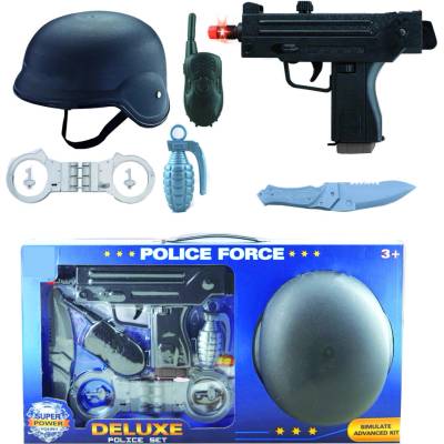 Sparkys Policejní samopal s výbavou set 6 ks