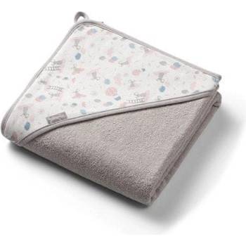 Babyono Osuška s kapucňou froté šedá 100x100 cm