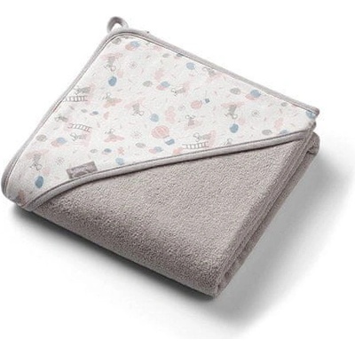 Babyono Osuška s kapucňou froté šedá 100x100 cm