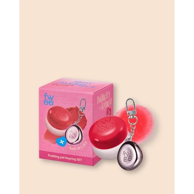 Fwee Krémový balzam na líčka a pery s príveskom Lip&Cheek Blurry Pudding Pot + Pendant Keyring No.Rd01 D-Day 5 g