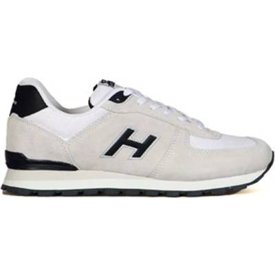Hammer Jack Мъжки спортни обувки от естествена кожа - Бели с Тъмносин #368500 (368500_Бежов)