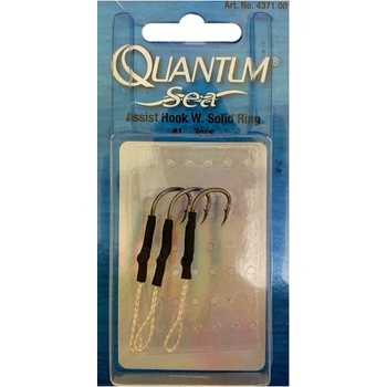 Quantum Sea Assist Hook W. Solid Ring vel.1 3 ks