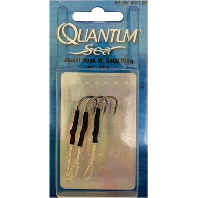 Quantum Sea Assist Hook W. Solid Ring vel.1 3 ks