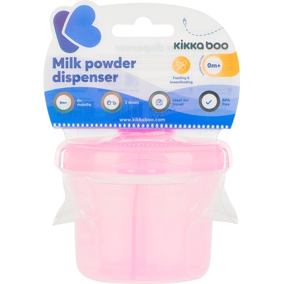 KikkaBoo Дозатор за сухо мляко 2в1 Pink