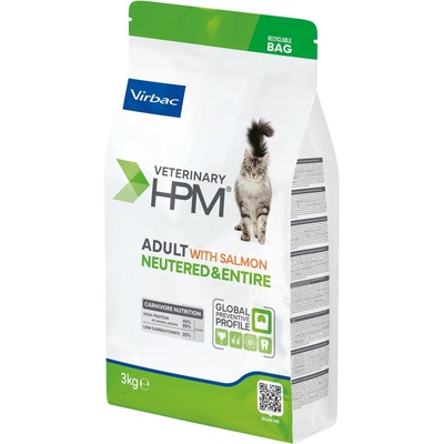 VET HPM Adult Cat Salmon Neutered & Entire 3 kg