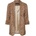 PIECES Сако Pieces Boss 3/4 Printed blazer - Brown (Natural / Aop Leopard)