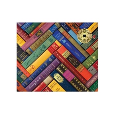 Galison Phat Dog Vintage Library 1000 Piece Foil Stamped