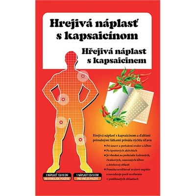 Green idea hřejivá náplast s kapsaicinem 12 x 18 cm – Zboží Dáma
