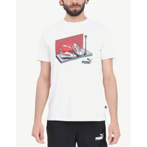 PUMA Graphics Sneaker Box Tee White - magazinko