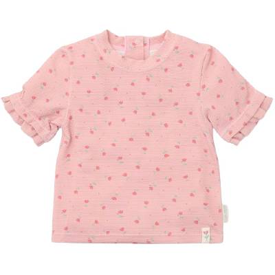 Бебешко горнище на бански Little Dutch - Тениска с къс ръкав, Sunny Flowers Blush, 74/80 cm, 6-12 м (CL25038426)