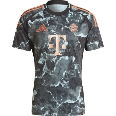 adidas pánsky dres FC BAYERN AWAY JERSEY sivá tmavo sivá lososová