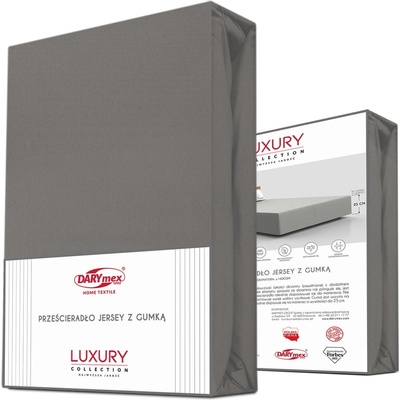 Darymex elastické jersey prostěradlo antracitové 90X200x30