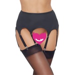 Cottelli Collection Elegant Matte Look Suspender Belt with 8 Straps 2340356 Black S