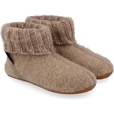 Haflinger Детски пантофи Haflinger Kid's Karlo Slippers - Beige Melange - размер 24 (EU) (702-6033-0212)
