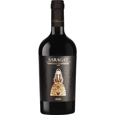 Atzei Saragat Cannonau di Sardegna červené 13,5% 0,75 l (čistá fľaša)