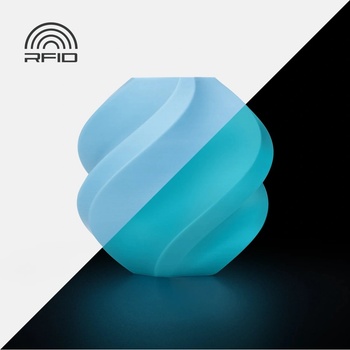 Bambu Lab PLA филамент Bambu Lab PLA Glow, 1.75 mm, 1.0 kg, Color 15600, Glow Blue, Spool