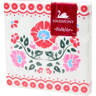 HARMONY 220G33-3 servítky FOLKLORE HOREHRONIE 33x33cm 20ks