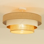 BELIS Плафониера WENTA 1xE27/60W/230V Ø 50 см юта/бежова (BE1093)