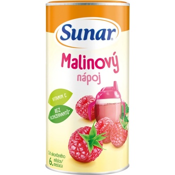 SUNAR Instantní nápoj malinový 6m+ 200 g