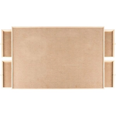 Malatec 21650 Třídící podložka na puzzle se 4 zásuvkami 89 × 69 × 3,5 cm dřevo