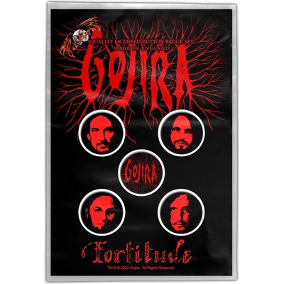 значки gojira - fortitude - razamataz - bb092