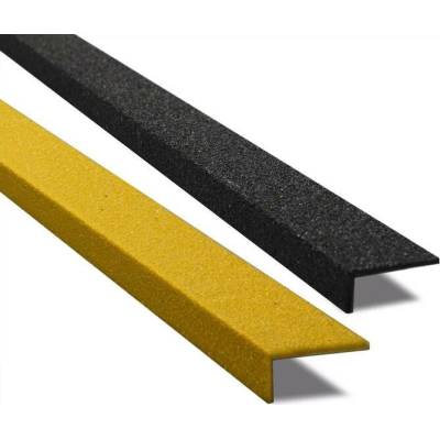 Protiskluzová nášlapná hrana z plastu, H 230 mm, Š 600 mm, barva žlutá