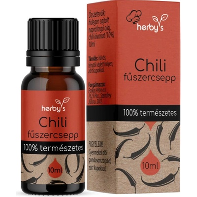 Herbys Chilli 100% přírodní esenciální olej 10 ml