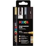 uni Акрилен маркер Posca 5M 4бр BWSG