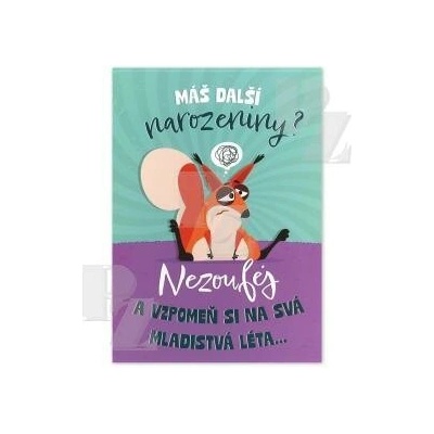 Blahopřání s textem Narozeniny Tenkrát Hrací, Albi
