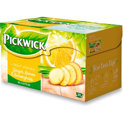 Pickwick Zázvor s citrónem citrónovou trávou ovocný čaj 20 x 2 g