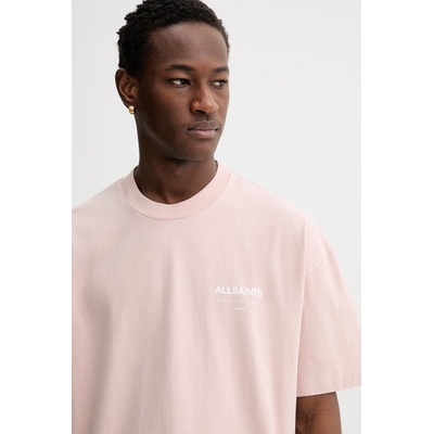 AllSaints уголемена тениска мъжка от памук (M071PB)