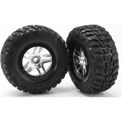 Traxxas колело 2.2/3.0", джанта SCT Split-Spoke сатенено-черна, гуми Kumho (2) (2WD предни)