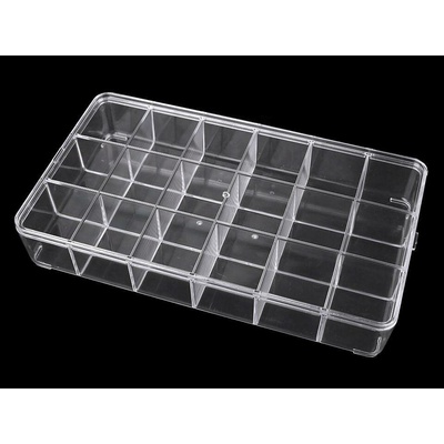 Plastový box / zásobník 16,5x29 cm transparent 1 ks