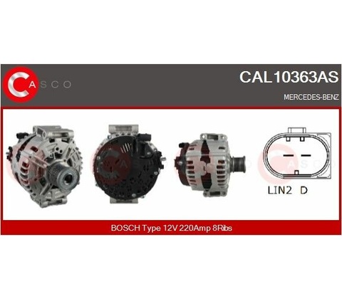 Generátor CASCO CAL10363AS