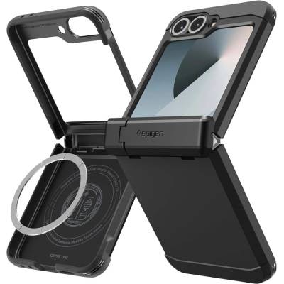 Spigen Калъф за Samsung Galaxy Z Flip6 / Flip7 FE - Spigen - Tough Armor Pro MagSafe - Черен
