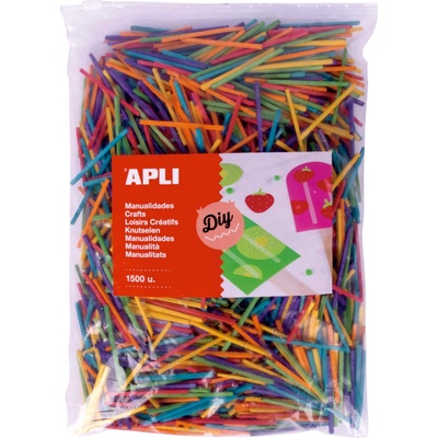 Dřevěné tyčinky Apli, Jumbo pack, mix barev
