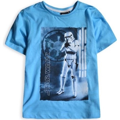 SUN CITY Dětské tričko Star Wars Stormtrooper modré bavlna