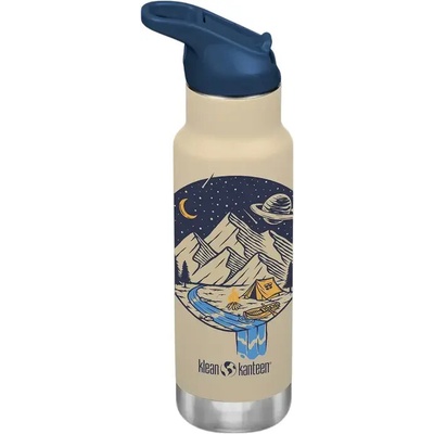 Cool Bottles dětská termolahev Klean Kanteen Insulated Kid Classic Narrow 12oz (w/Flip Seal Sport Cap) Campsite 355 ml