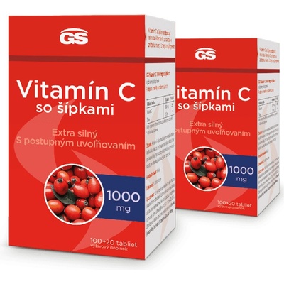 GS Vitamín C 1000 so šípkami 2 x 120 tabliet