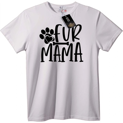 NOONEBRAND Тениска Майка на Космати Любимци - 6XL, White