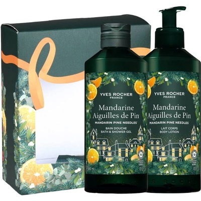 Yves Rocher Mandarine Aiguilles de Pin Комплект - Душ гел и Лосион, 400 + 390 ml