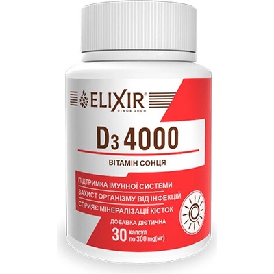 Evalar ELIXIR D3 4000 30 kapsúl
