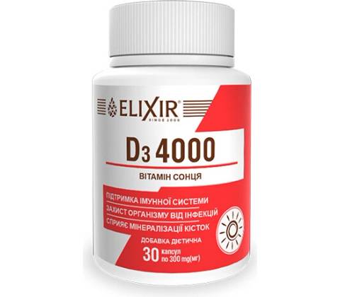 Evalar ELIXIR D3 4000 30 kapsúl