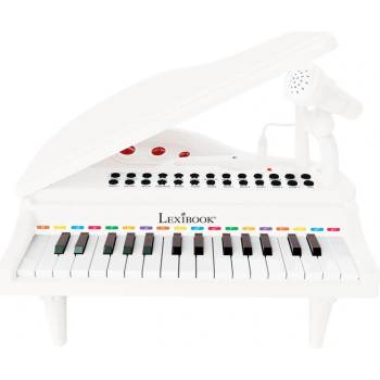 Lexibook First Electronic Piano for Kids with Mic - детско електронно пиано (играчка) за начинаещи (бял) (D68423)